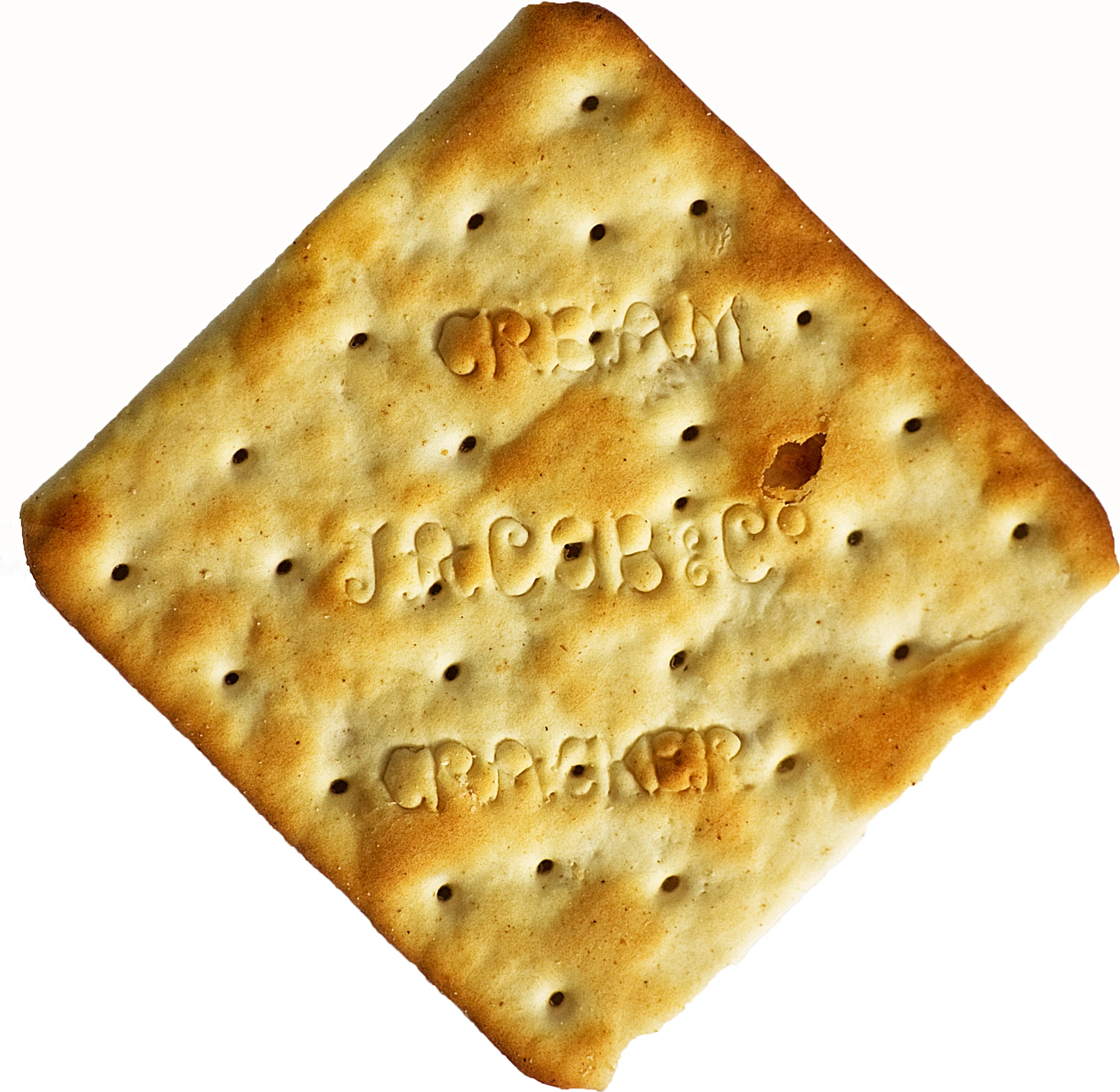 an appetizer bread is shown with the word ers spelled out