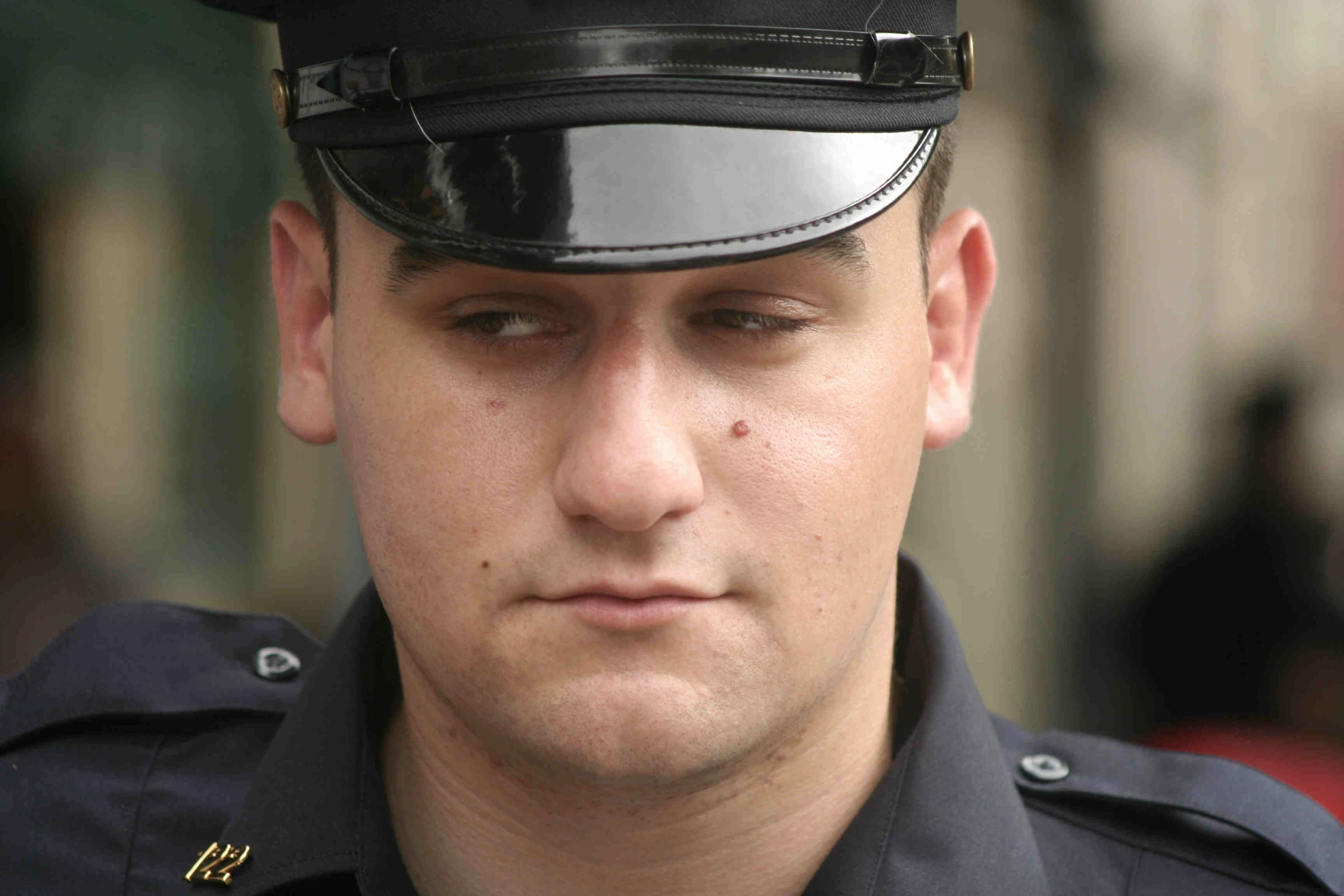 a close up of a person wearing uniform