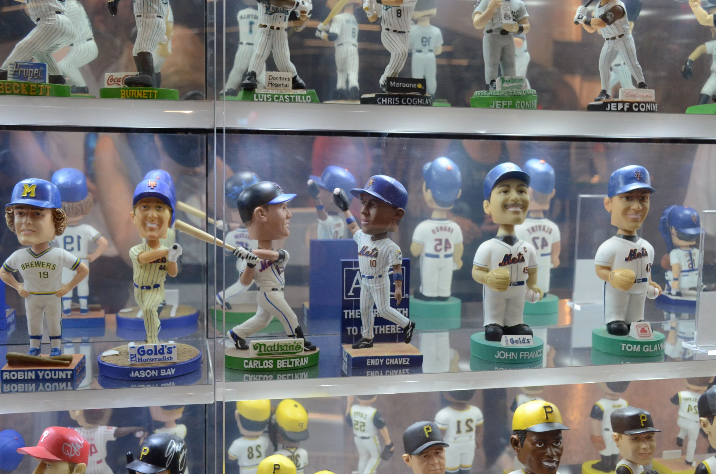 an image of a display of a baseball team figures