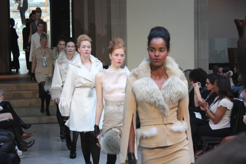models walk down the runway at the dolcel autumn / winter 2013 show
