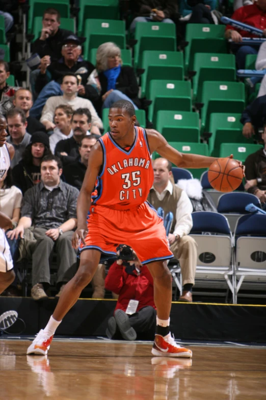 basketball player with a ball in his hands