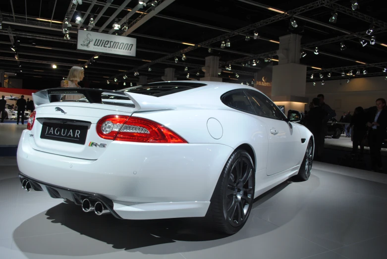 the rear end of a very nice sports car