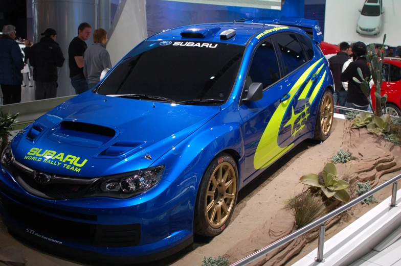 this is a po of the subaru race car
