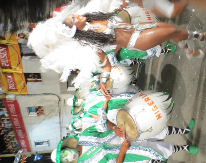 a group of dancers perform during the competition