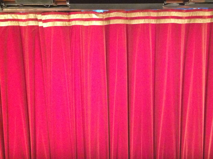 this is a large curtain on the stage for a show
