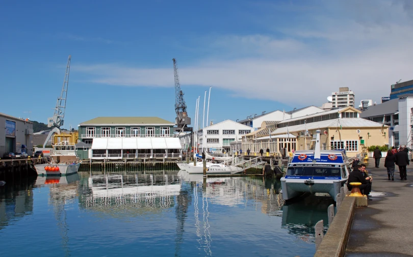 a harbor with boats in it during the day