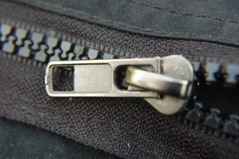 this is an image of a zipper of fabric