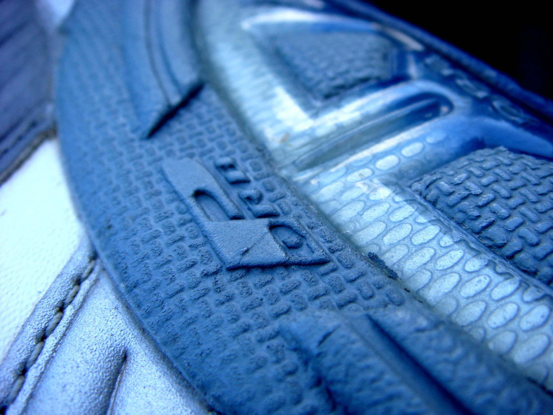 the shoes have all the words on the sole