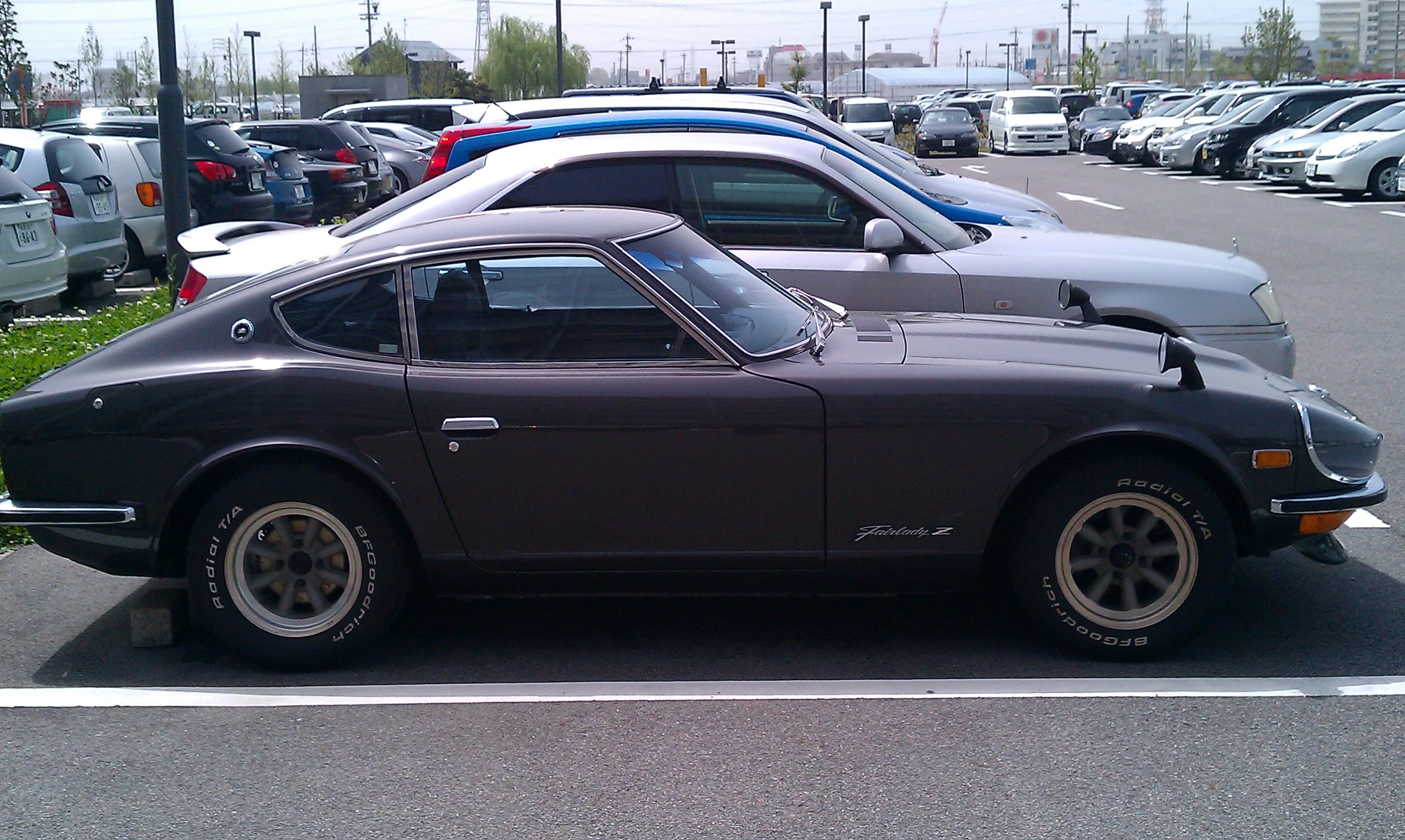 a car that is parked in a parking lot