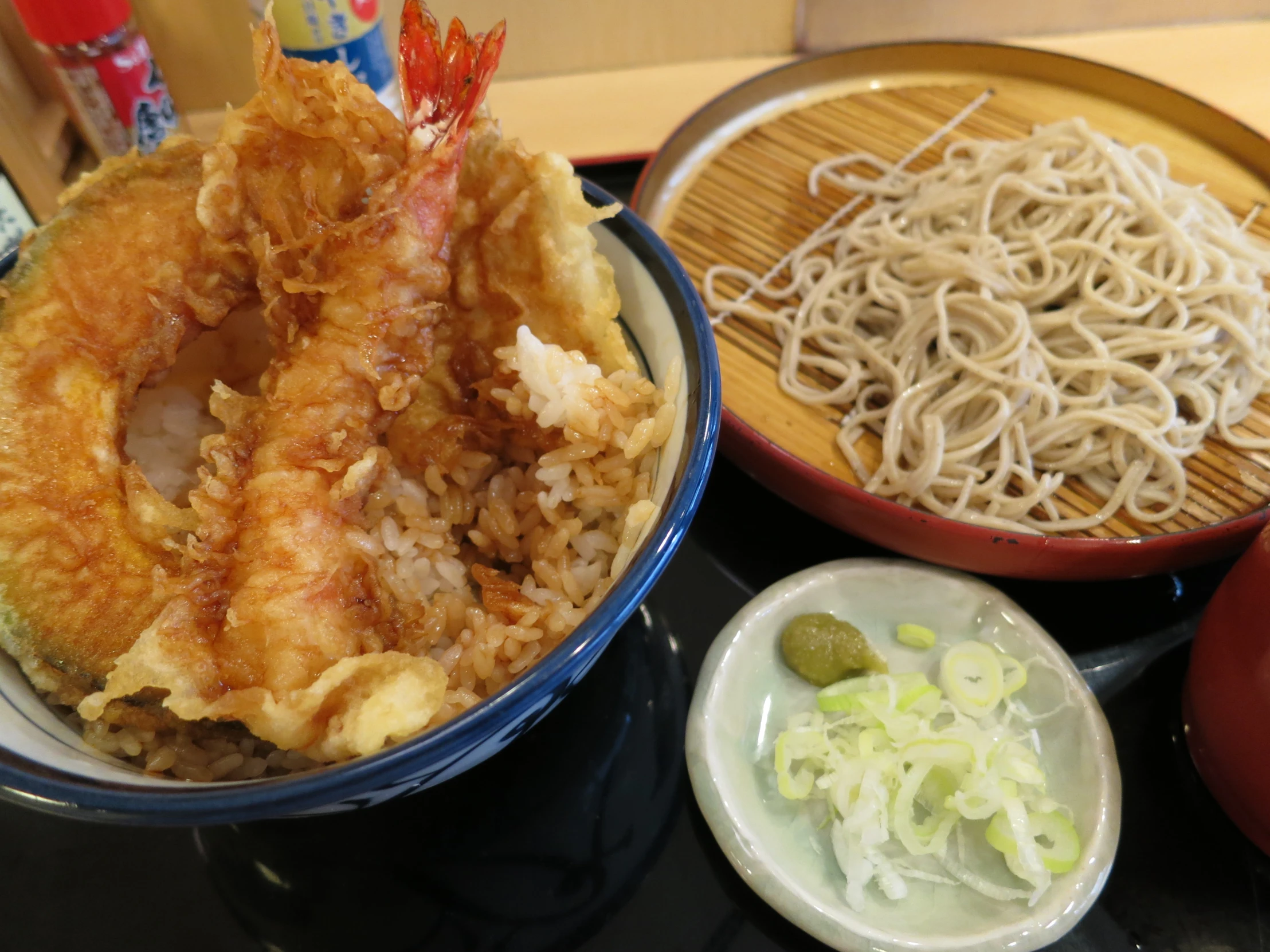 bowls of food are placed next to each other