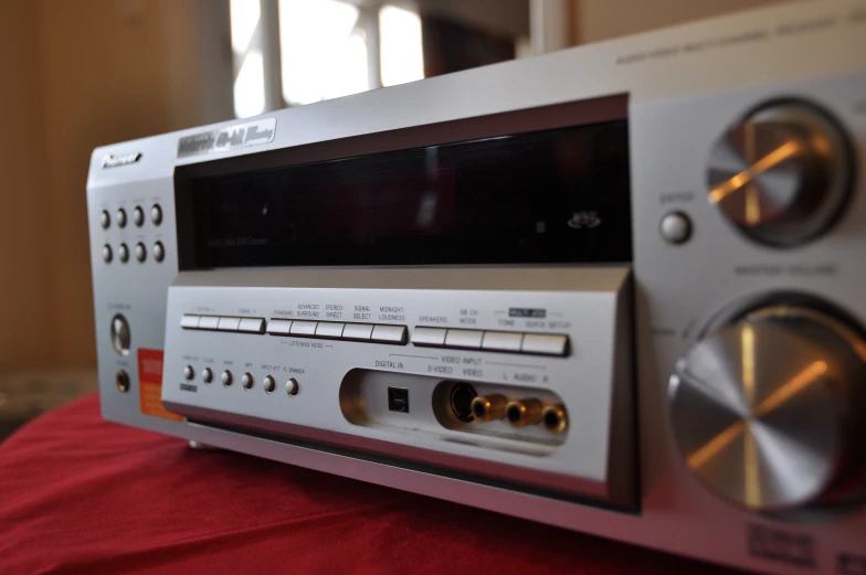 the older looking stereo is still in use