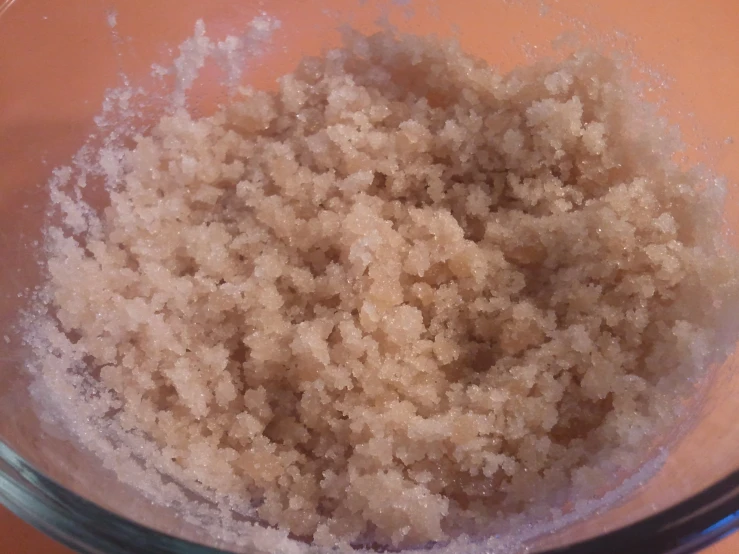close up of white sugar in a bowl