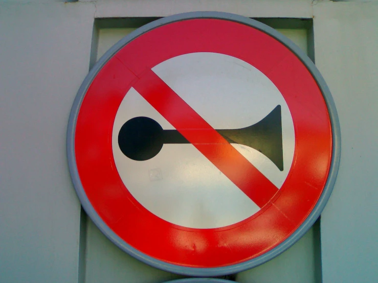 an image of a sign warning not to use the sound device