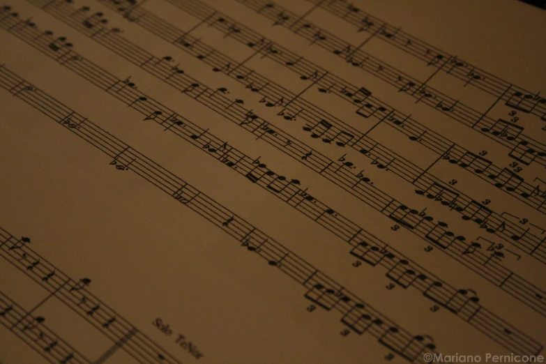 closeup po of sheets of music notation