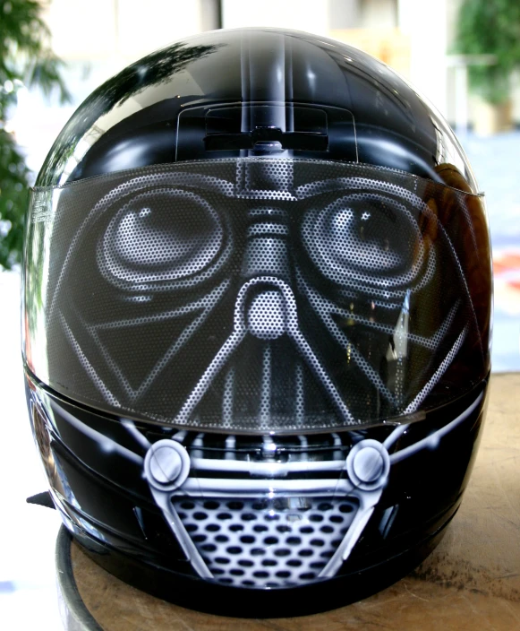 helmet with star wars theme, the star wars
