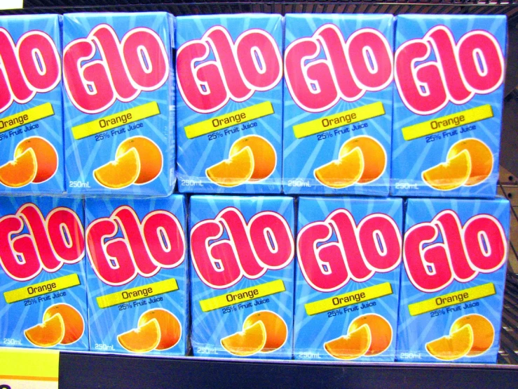 several packages of gummy on display for sale