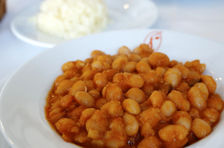 a plate with some food on it