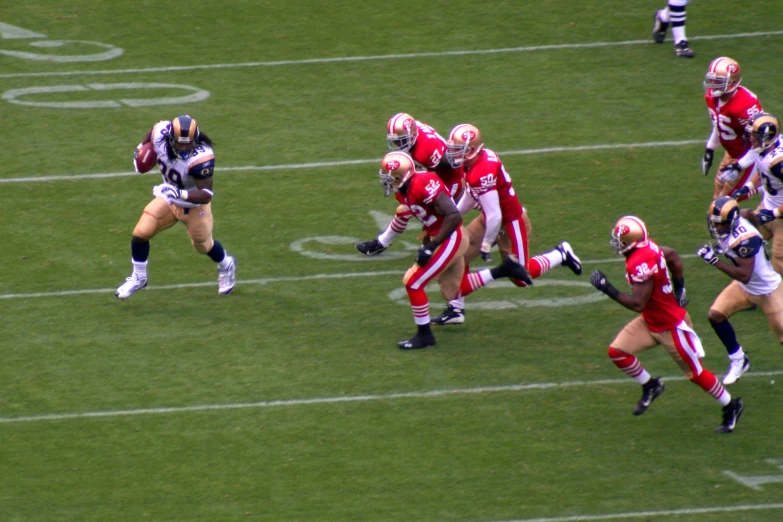 the saints are out on their first downfield in the nfl game