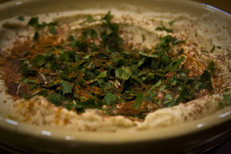 there are some type of food that is cooked in a bowl