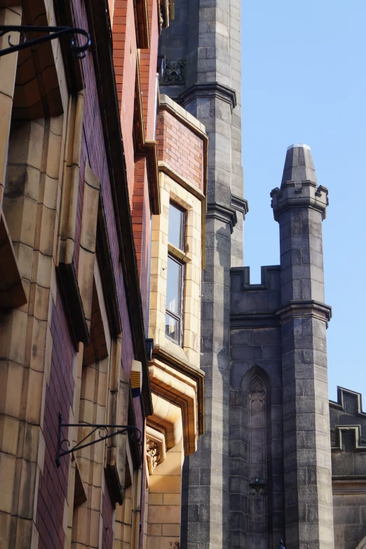 this po depicts an old stone tower with brick walls