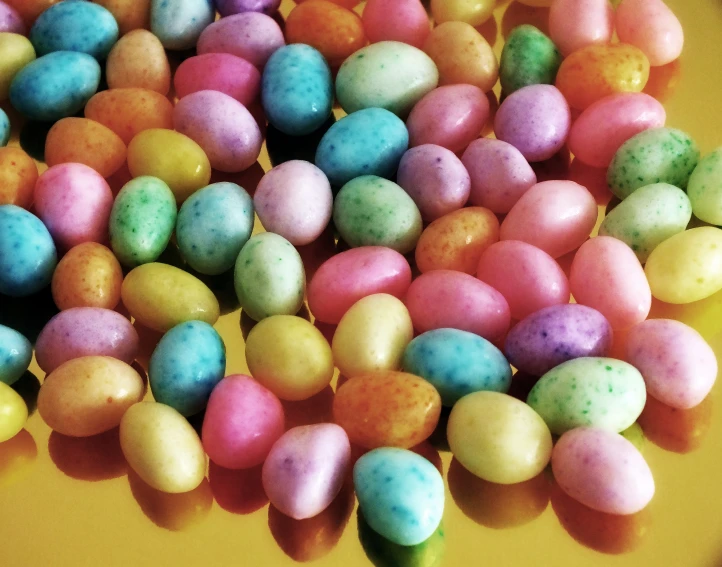 some chocolate eggs with speckles on them