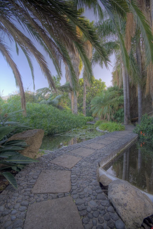 there is a path in front of the water way