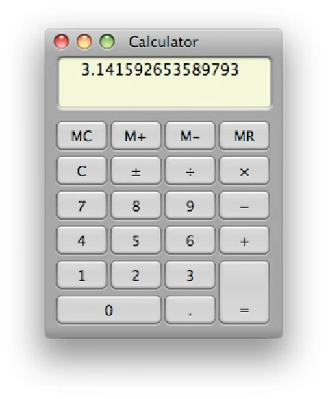 a calculator is displaying the numbers and letters
