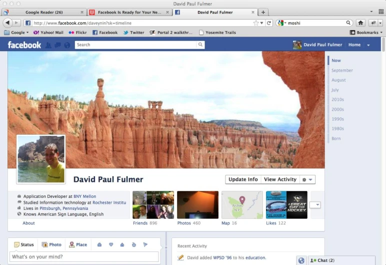 the facebook page of the national park in colorado