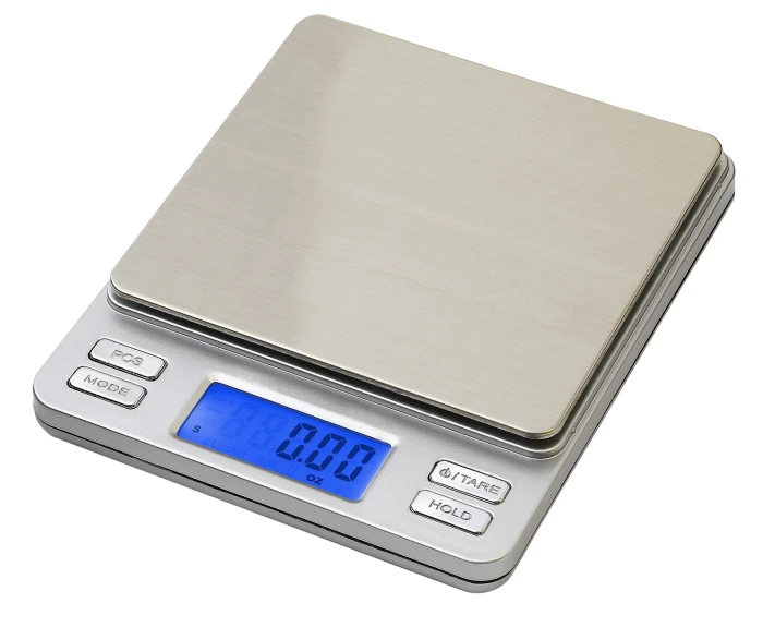 an electronic scale with digital display