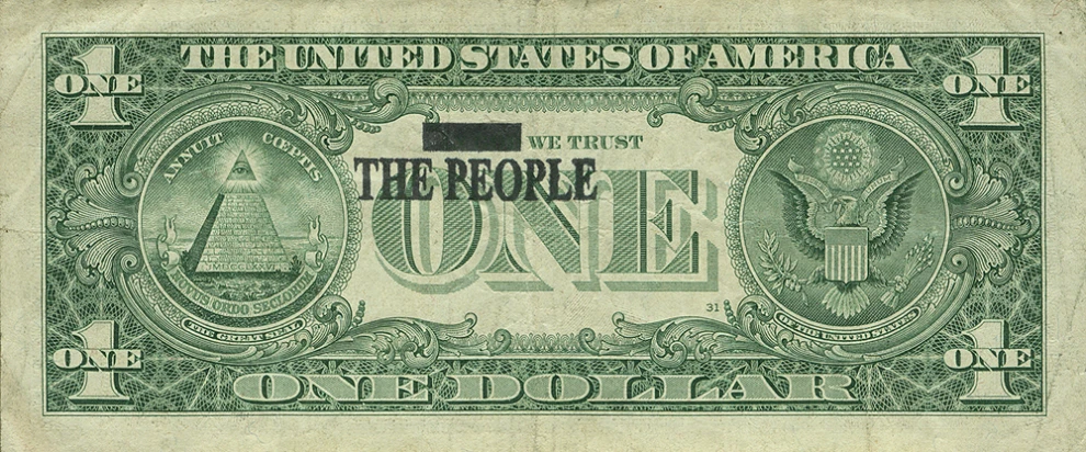 an old us one dollar note