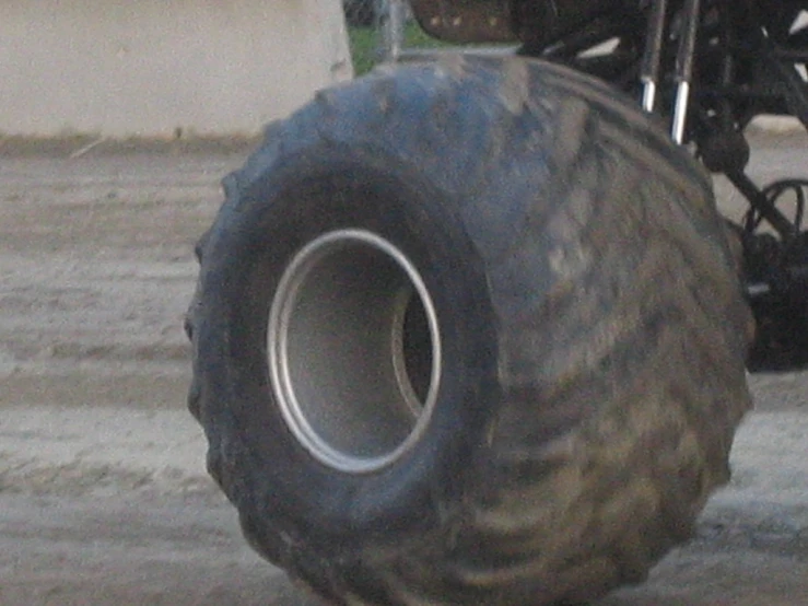 a large truck that has been made into a tire