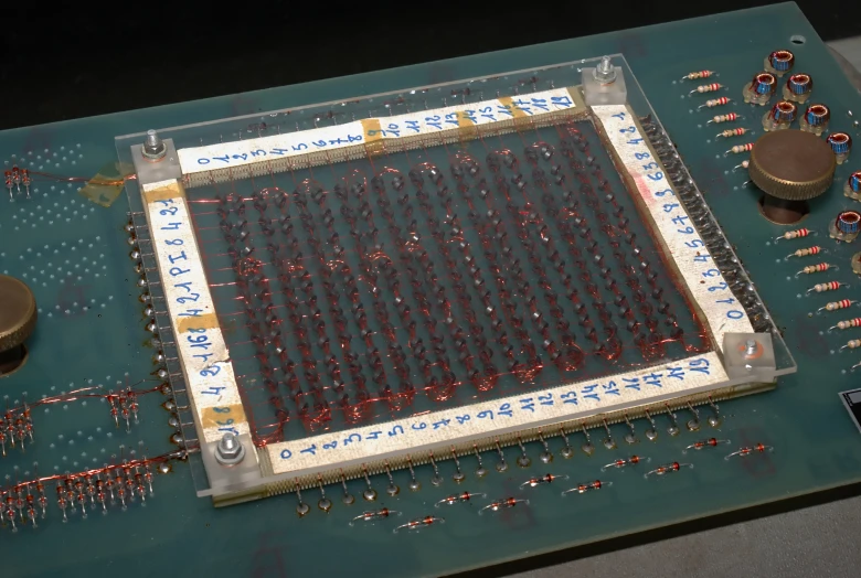 electronic equipment sitting on top of a computer board