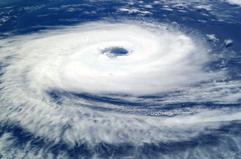 a cyclone that is in the ocean near the earth