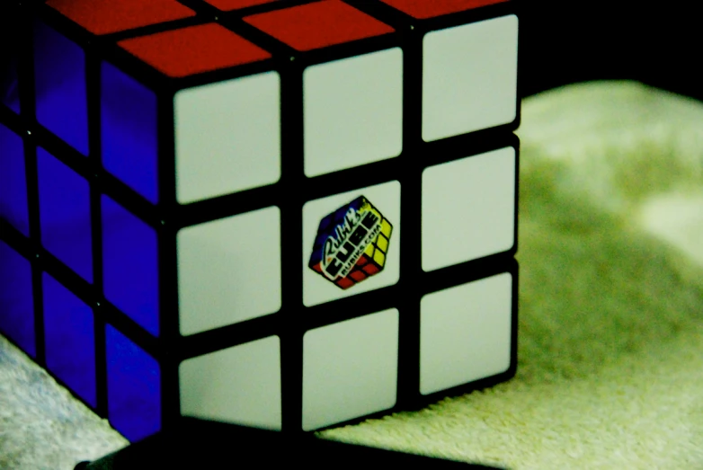 an rubik cube that appears to have some designs on it