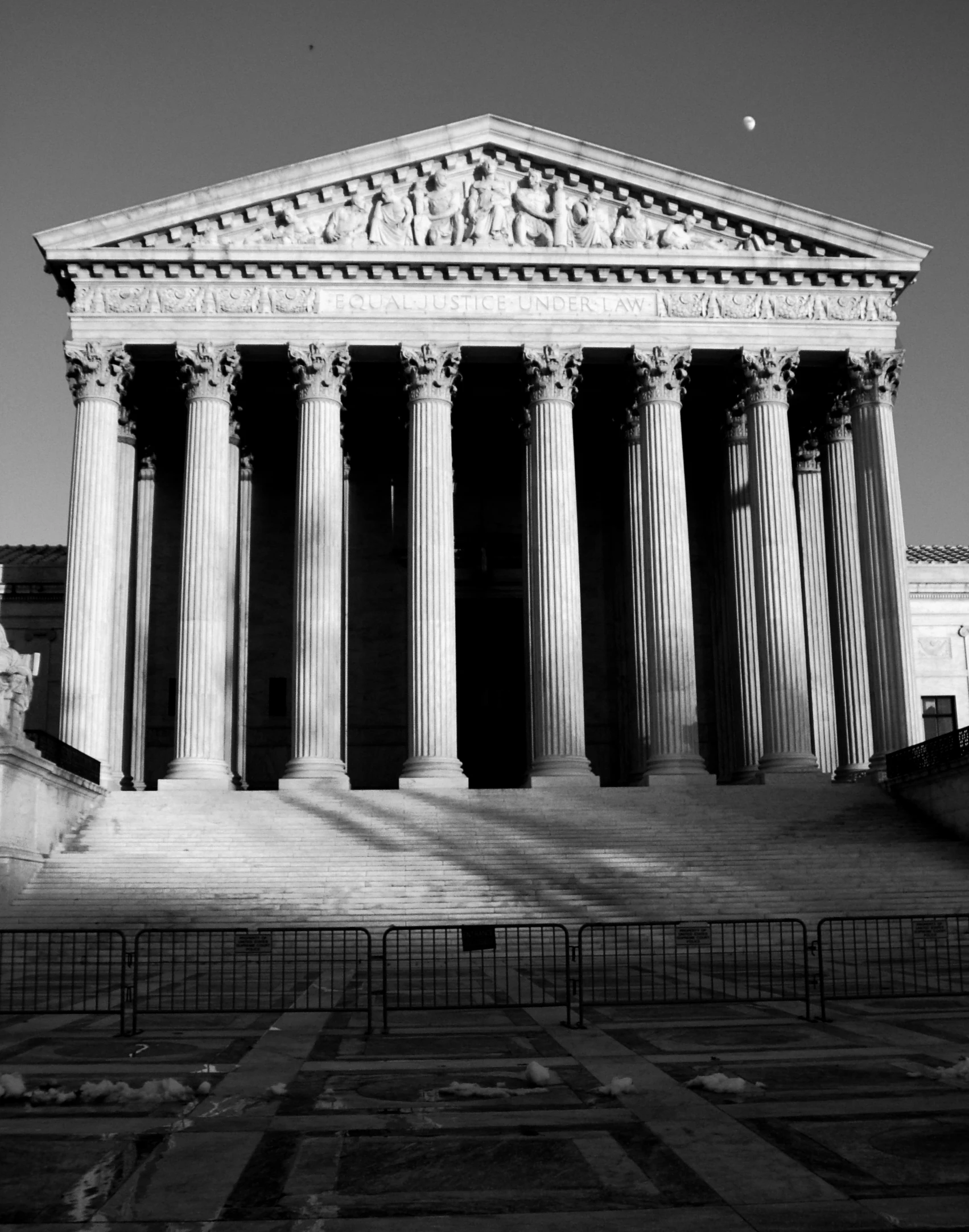 an old court room with columns and pillars