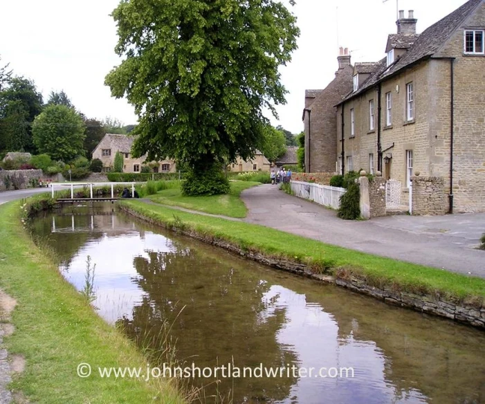 the river is just going through this village