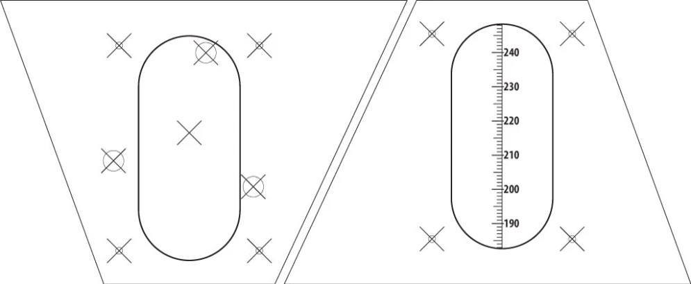 the shape and size of a cone for a ruler