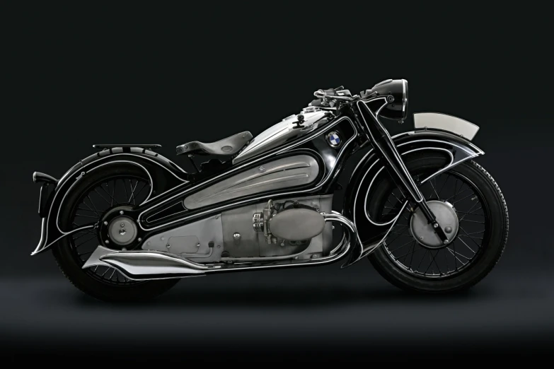 an artistic rendering of a motorcycle with two wheels