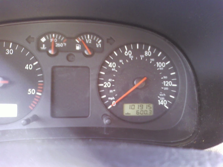 an image of a car dashboard with two meters