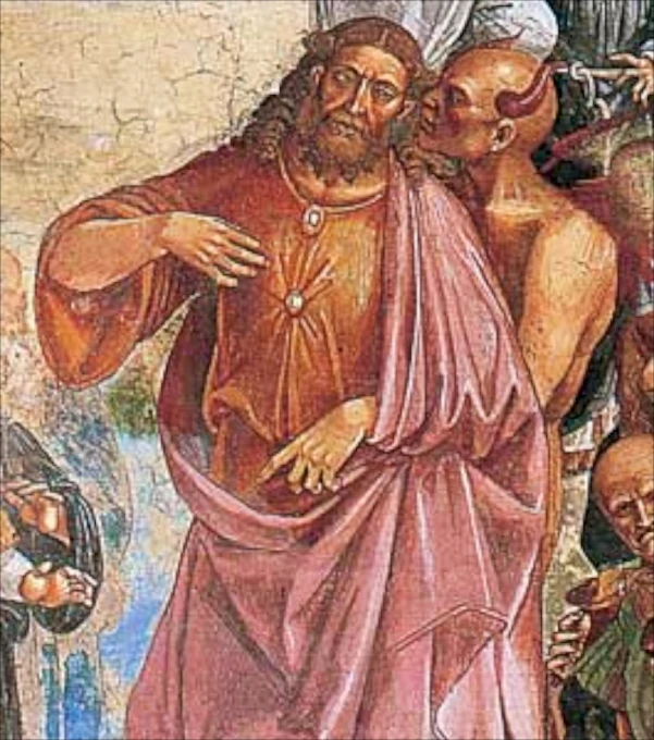 the mural depicts two men hugging and one man wearing red