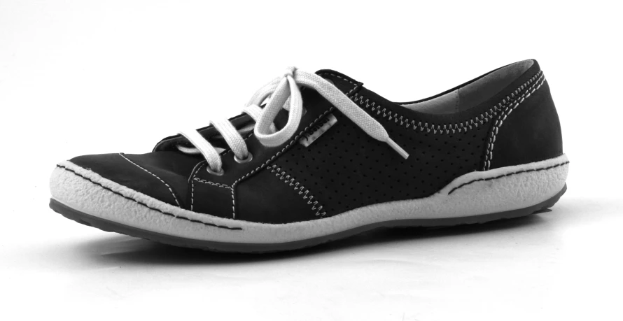 an image of black and white sneakers on a white background