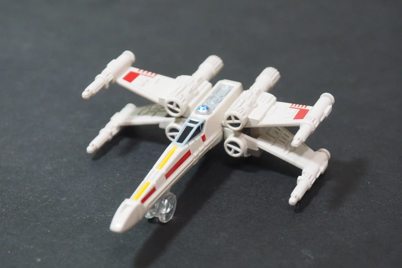 a toy model airplane with a white interior