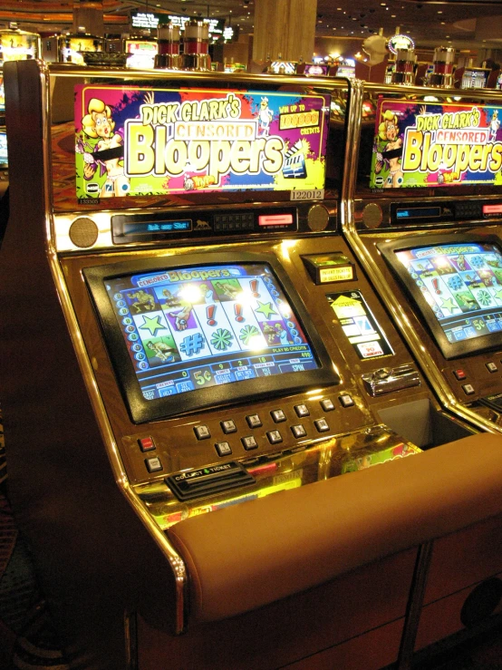 two large machines, one for playing slot machines