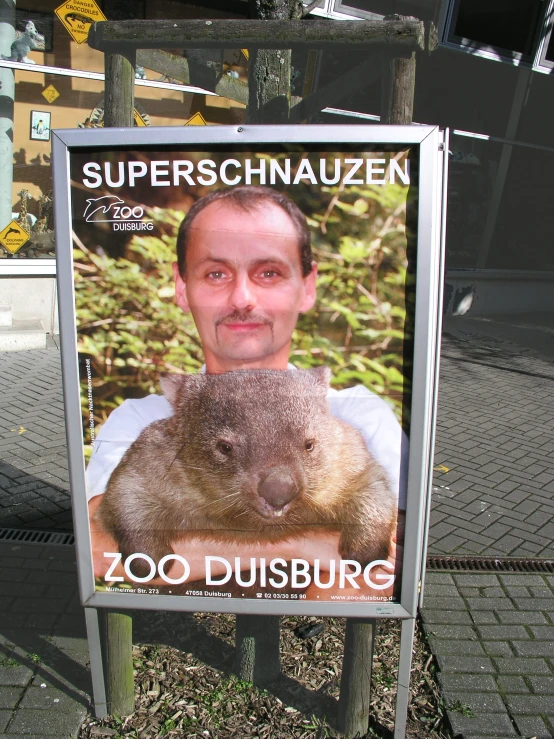 an ad featuring a young man holding a rodero in his hands