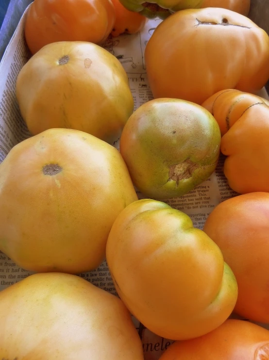 there are many different fruit on the table