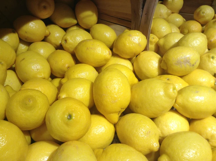 the lemons are bright yellow and are full of flavor