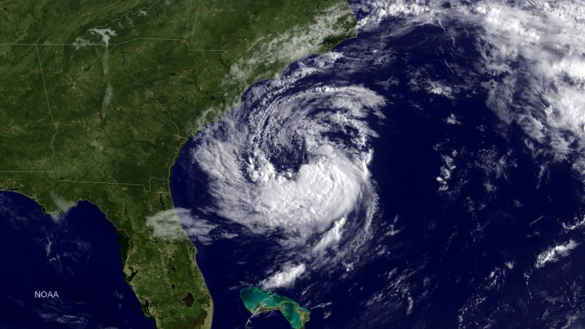 a satellite view of the hurricane in the indian ocean