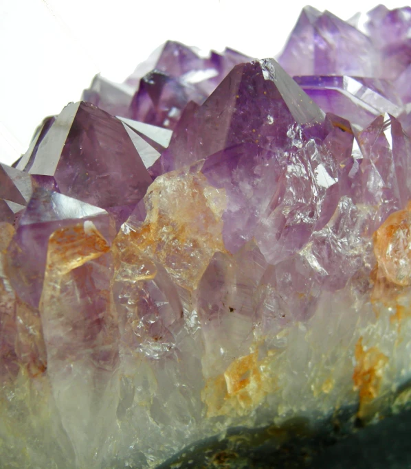 the crystals in purple and yellow are all different