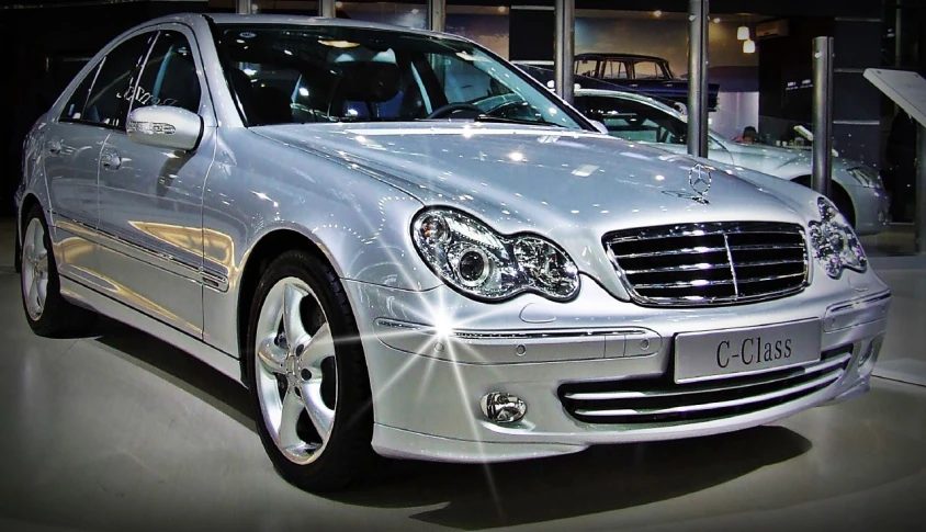 an image of a mercedes s class car on display