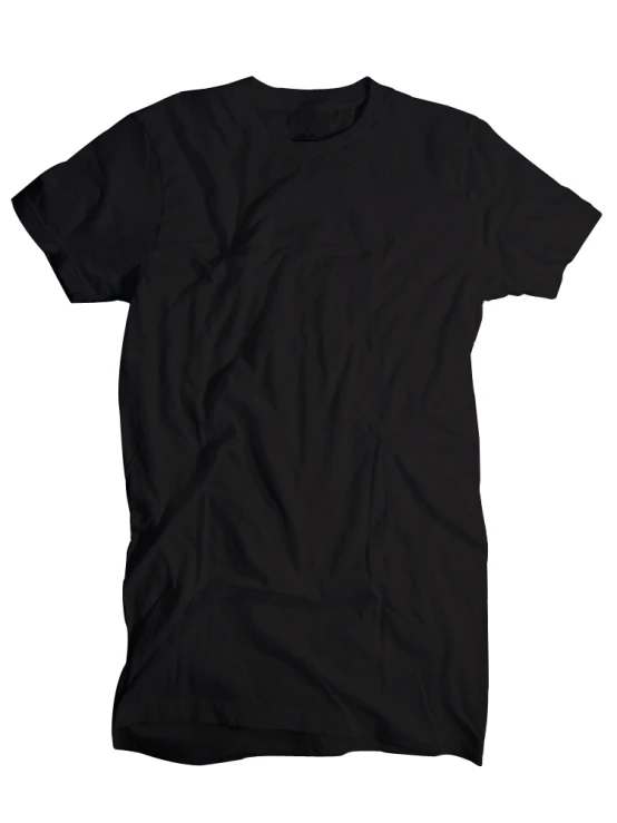 black tee - shirt for men isolated on white background